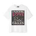 "I Flocking Love Eagles" Vintage Bird Lover Eagles graphic tee