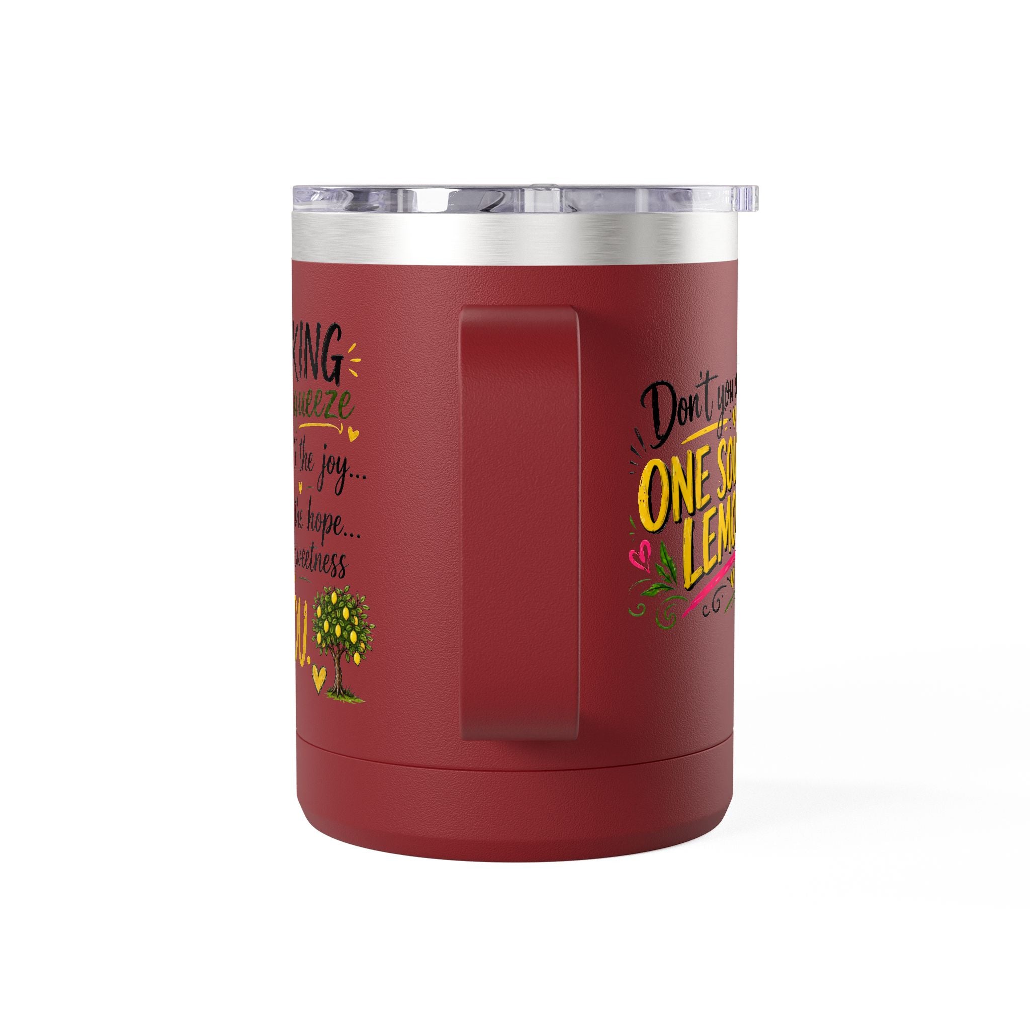 Flocking Squeeze Lemon 15oz Tumbler Mug