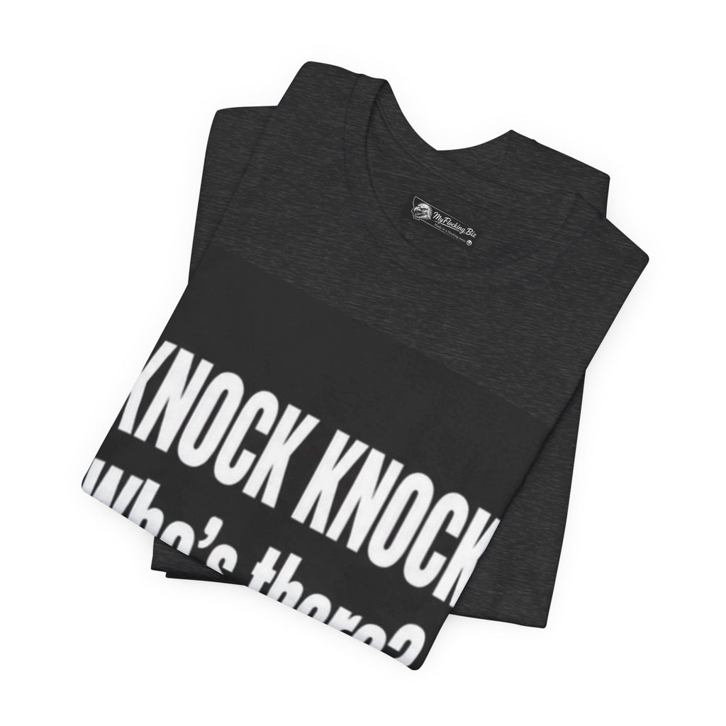 Flocking Knock Knock Who's There Anita… Tee — Funny 'I Need a Flocking Maid' Graphic T-Shirt