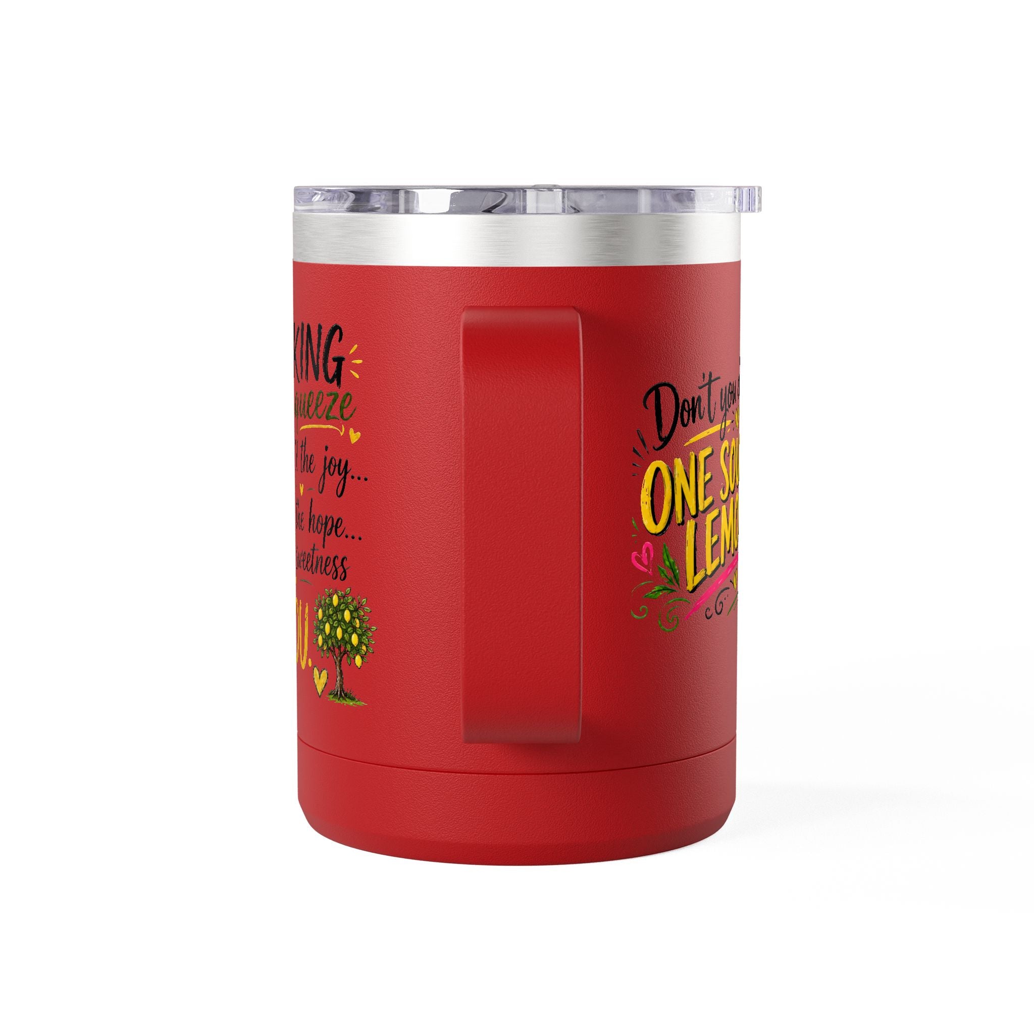 Flocking Squeeze Lemon 15oz Tumbler Mug