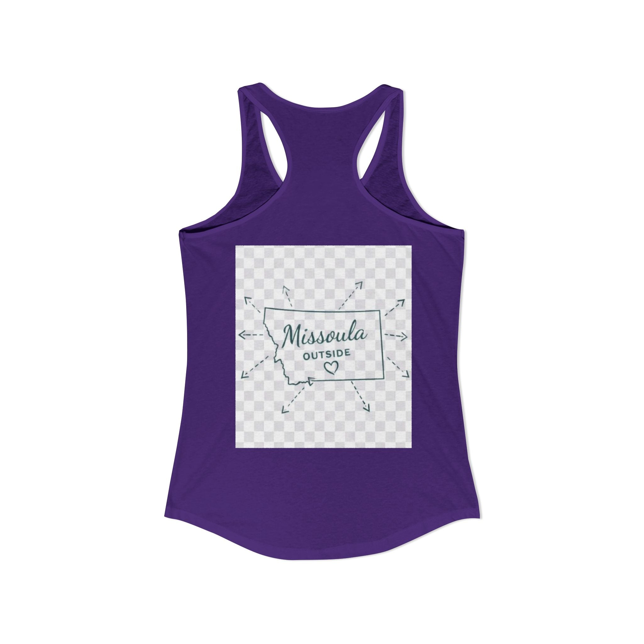 Missoula is Flocking anywhere outside of Montana Women's Ideal Racer back Tank