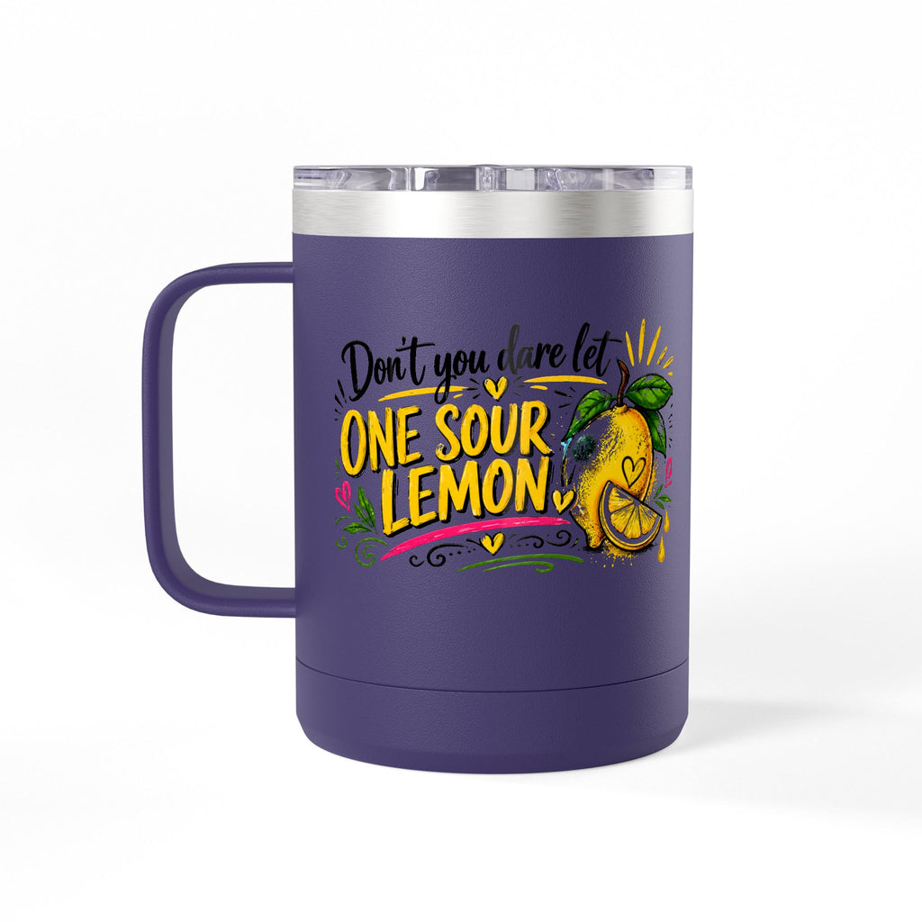 Flocking Squeeze Lemon 15oz Tumbler Mug