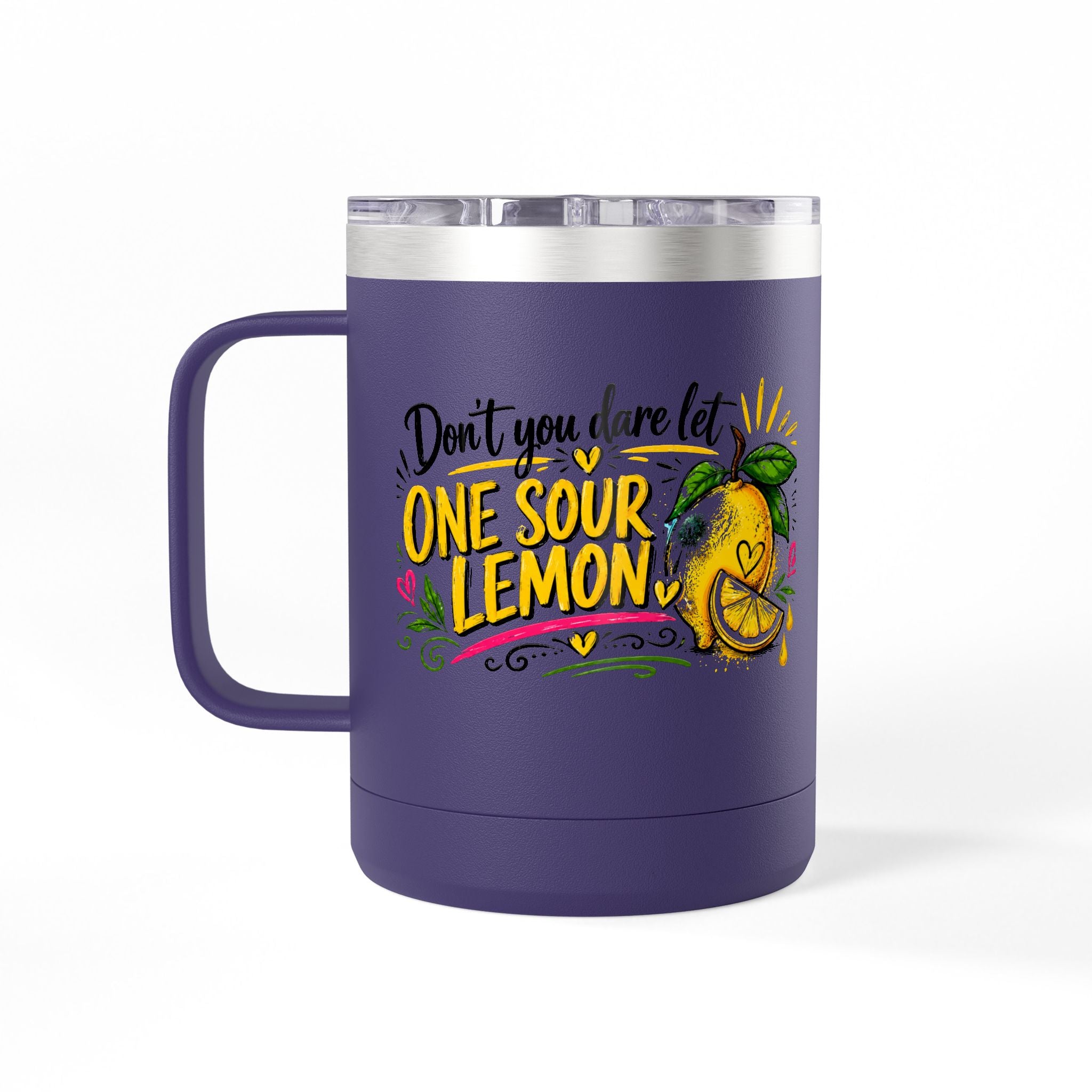 Flocking Squeeze Lemon 15oz Tumbler Mug