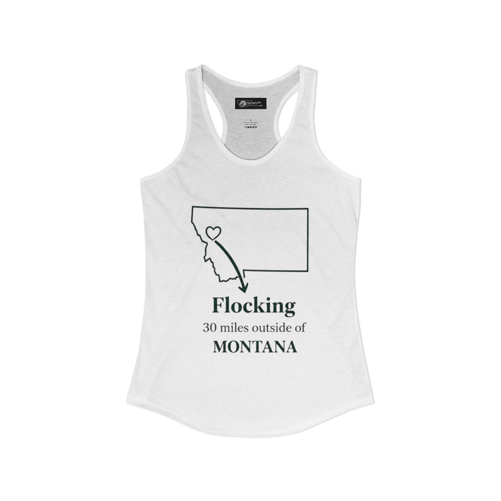 Say it loud and proud without words but the shirts speak for you with this women's ideal racerback tank