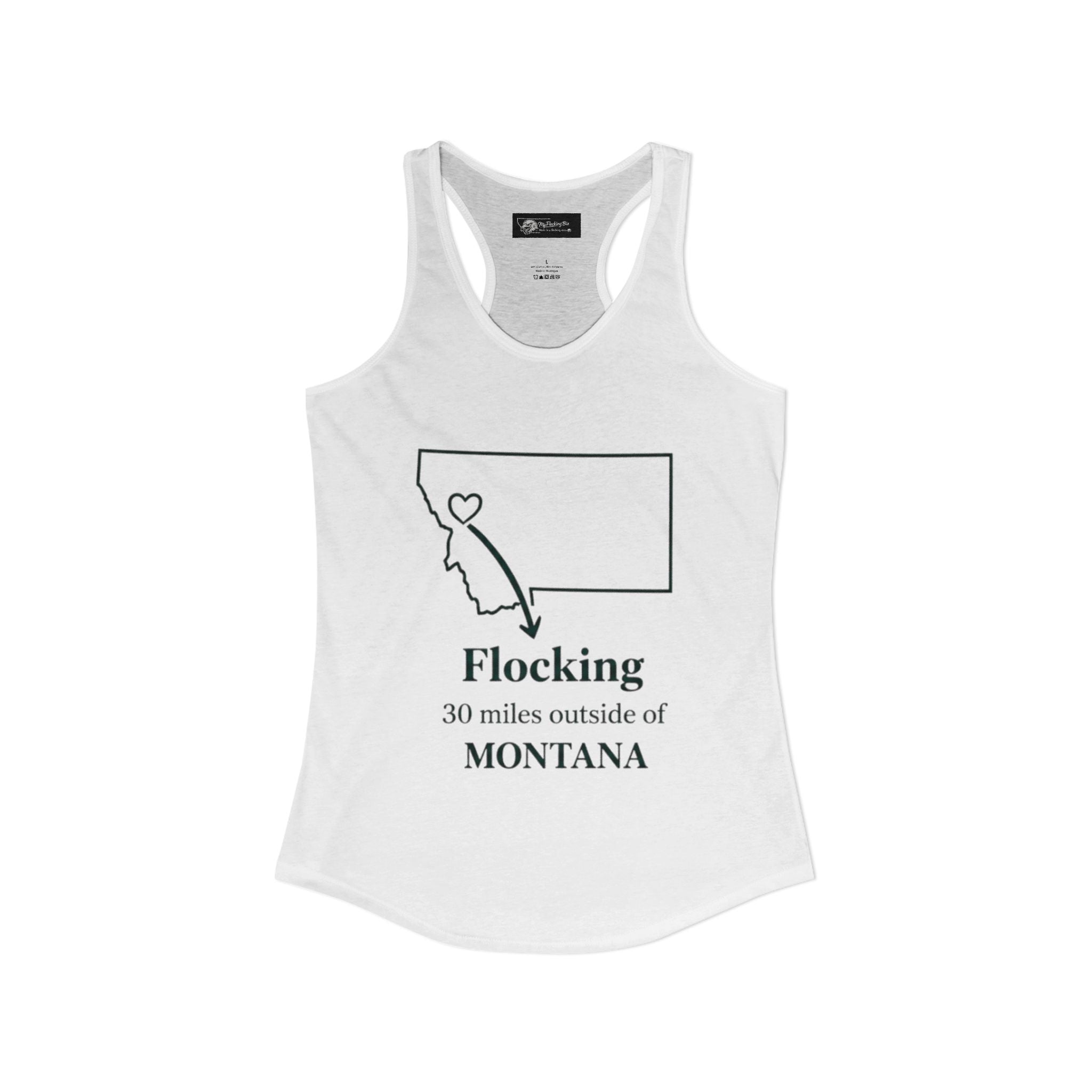 Say it loud and proud without words but the shirts speak for you with this women's ideal racerback tank