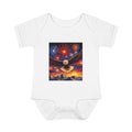 Infant Bodysuit — Patriotic Bald Eagle Fireworks Baby Onesie