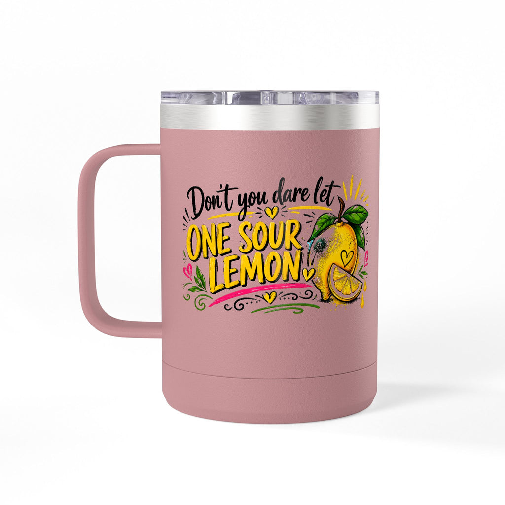 Flocking Squeeze Lemon 15oz Tumbler Mug