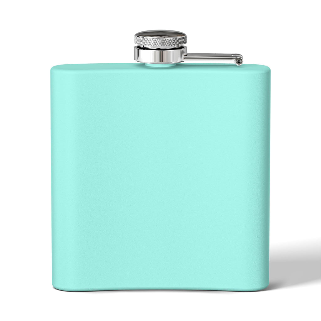 Flask — "Old Rockers Never Flocking Die" 6oz Stainless Steel Hip Flask