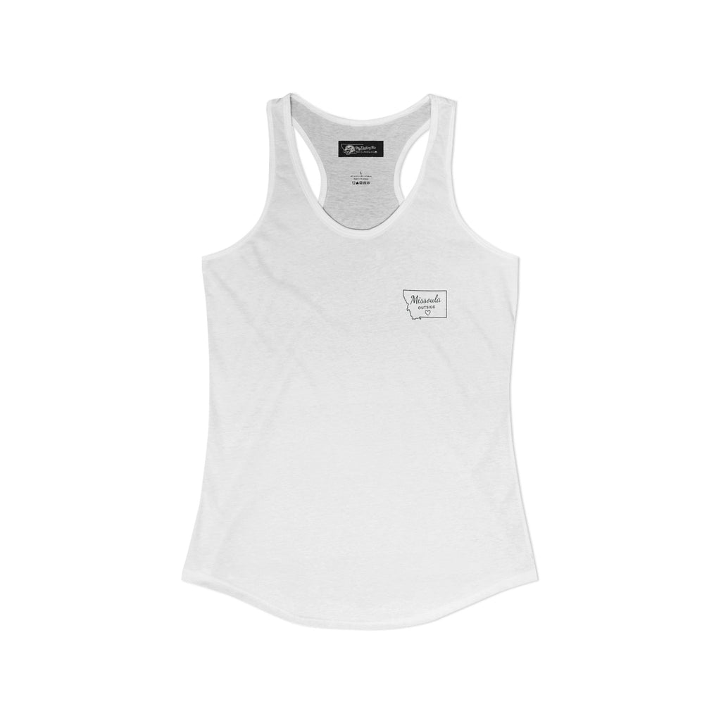 Say it loud and proud without your voice! With this Women's Ideal Racerback Tank