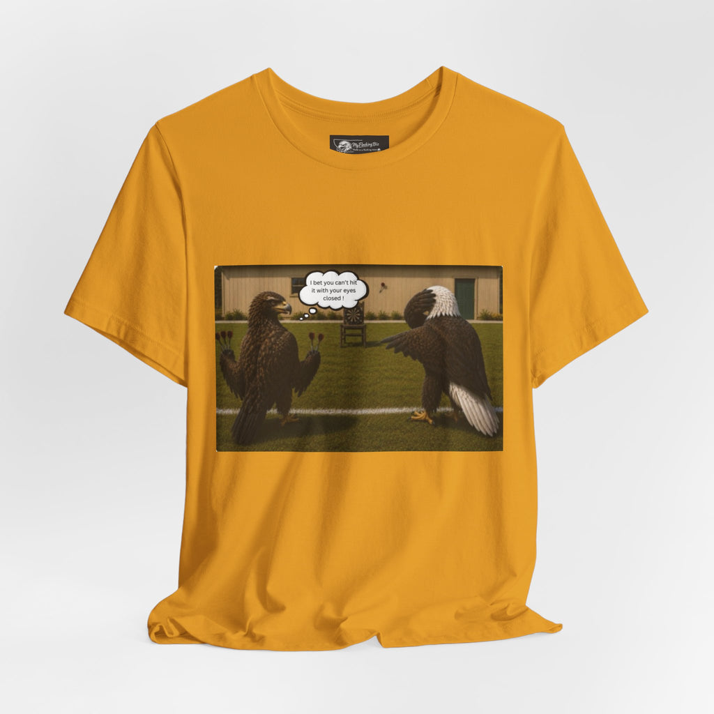 At least my "Darts" Are in A Row humor T-Shirt — Funny "At least my stocking darts are in a row" Graphic Tee