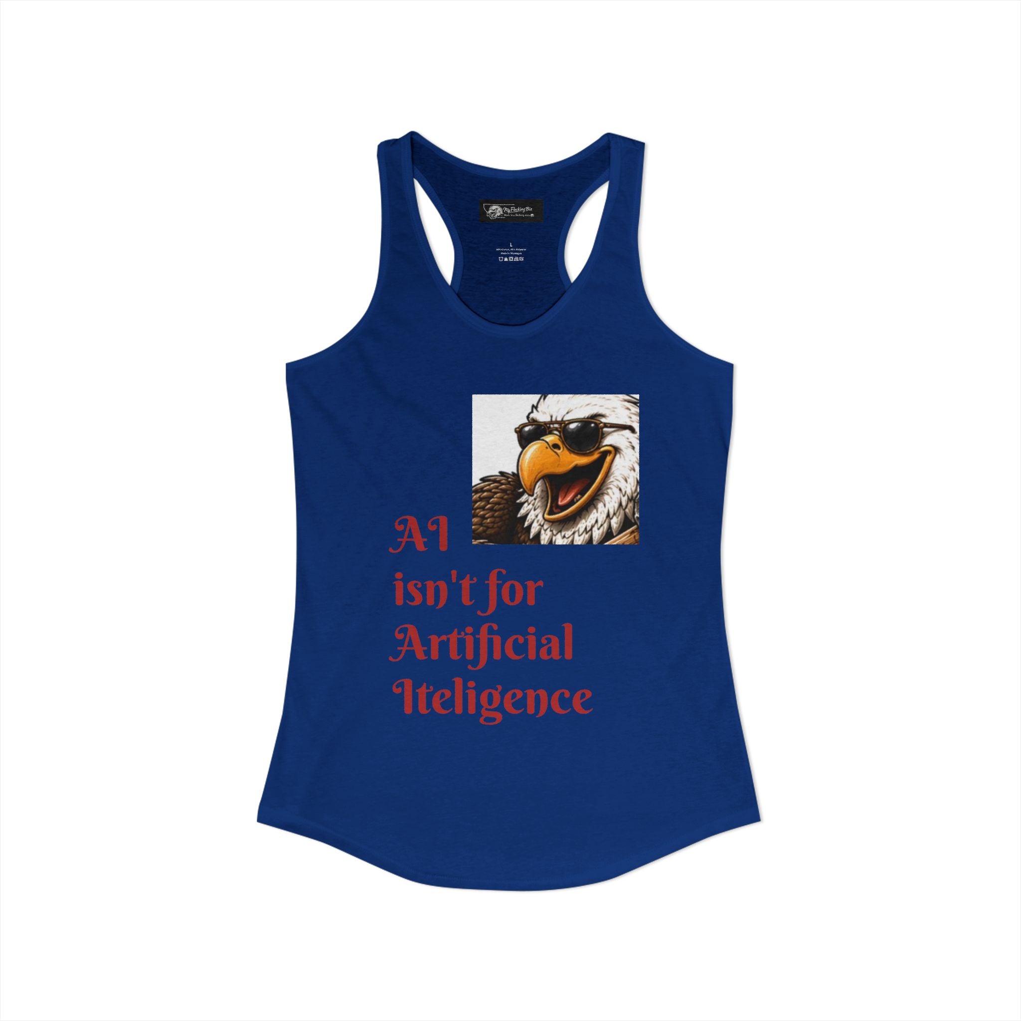 AI now has two E x p l o r a t i v e meanings as explained on this Women's Ideal Racerback Tank