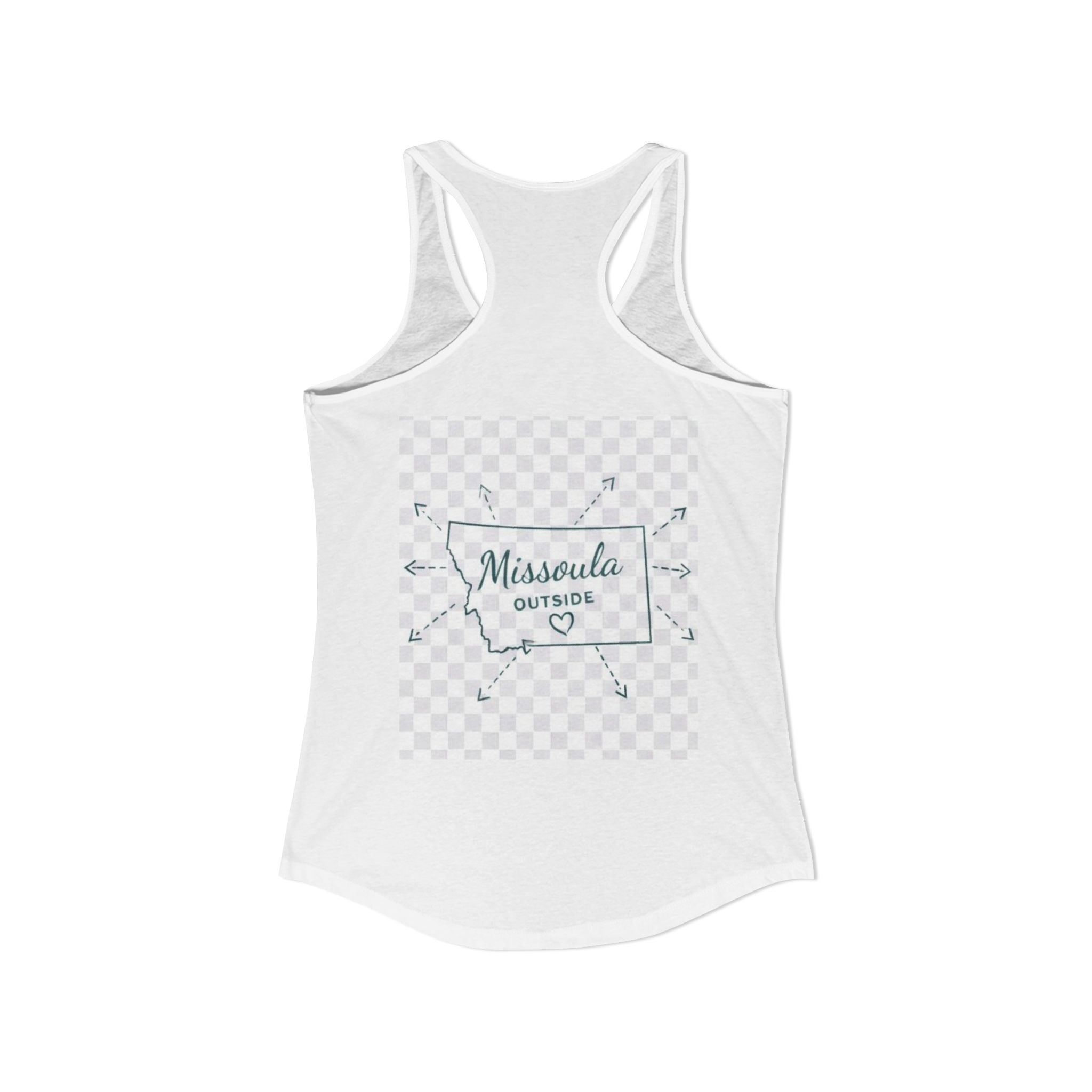 Missoula is Flocking anywhere outside of Montana Women's Ideal Racer back Tank