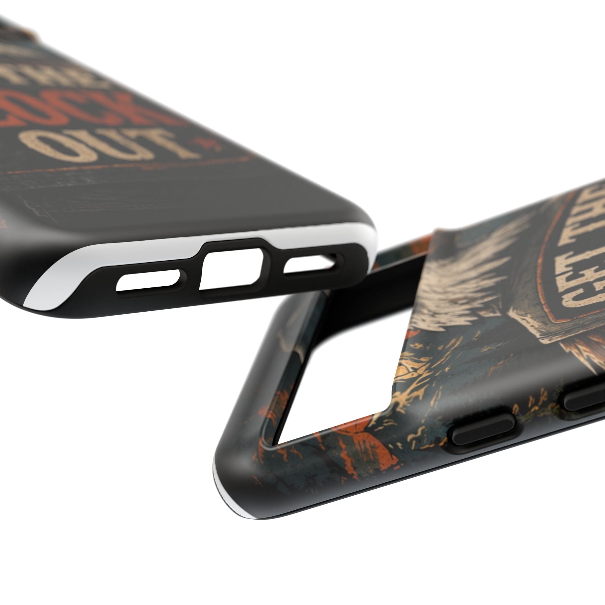Phone Case — 'Get the Flock Out' Eagle Design Rugged Protective Cover