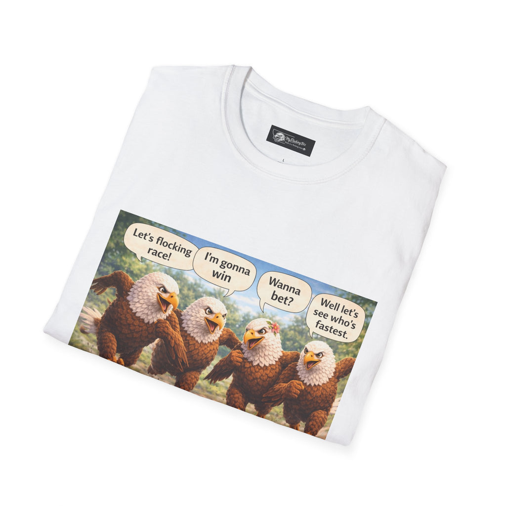 Patriotic Eagle Meme T-Shirt — Funny Talking Eagles Graphic Tee