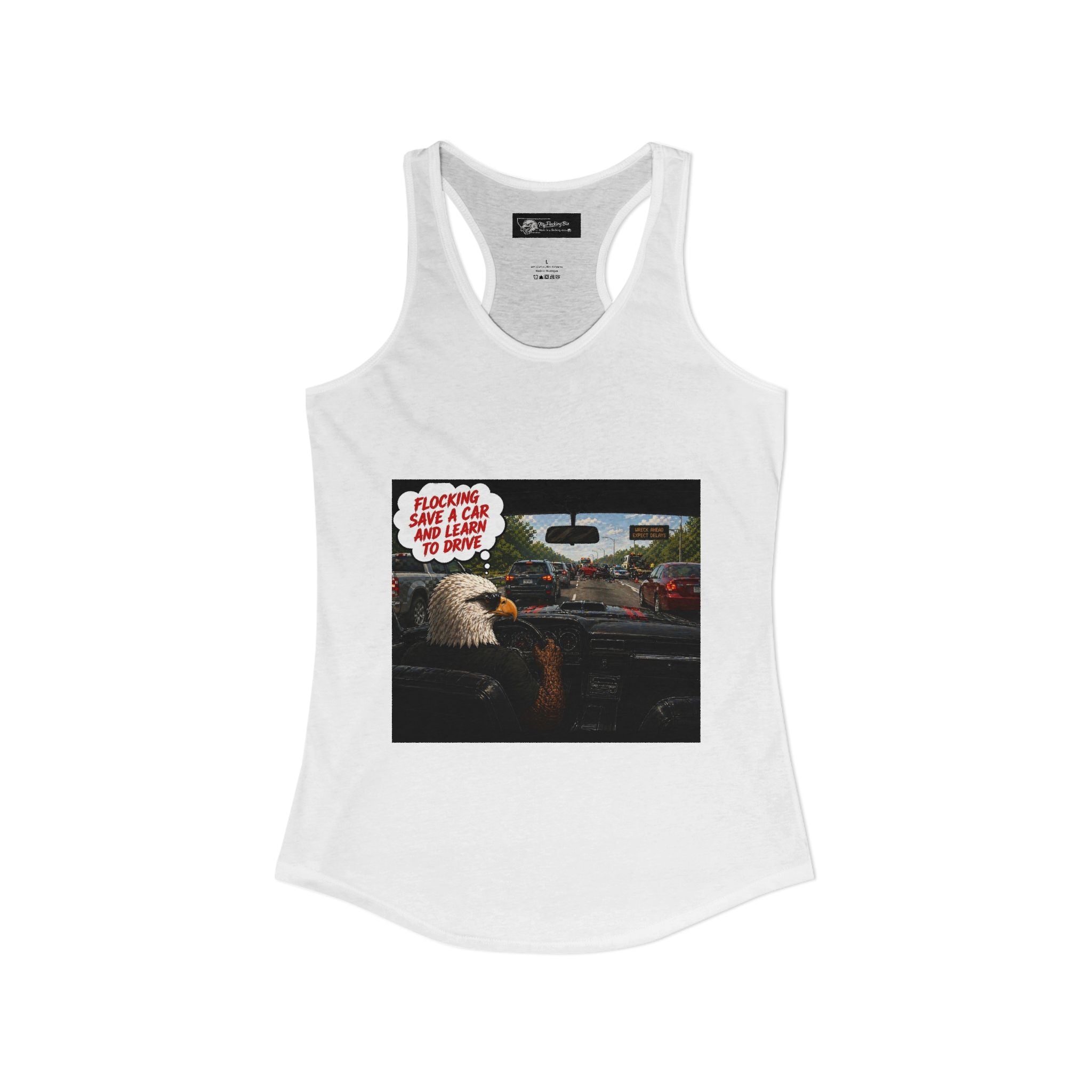Learn to drive Save a Car Women's Ideal Racer back Tank