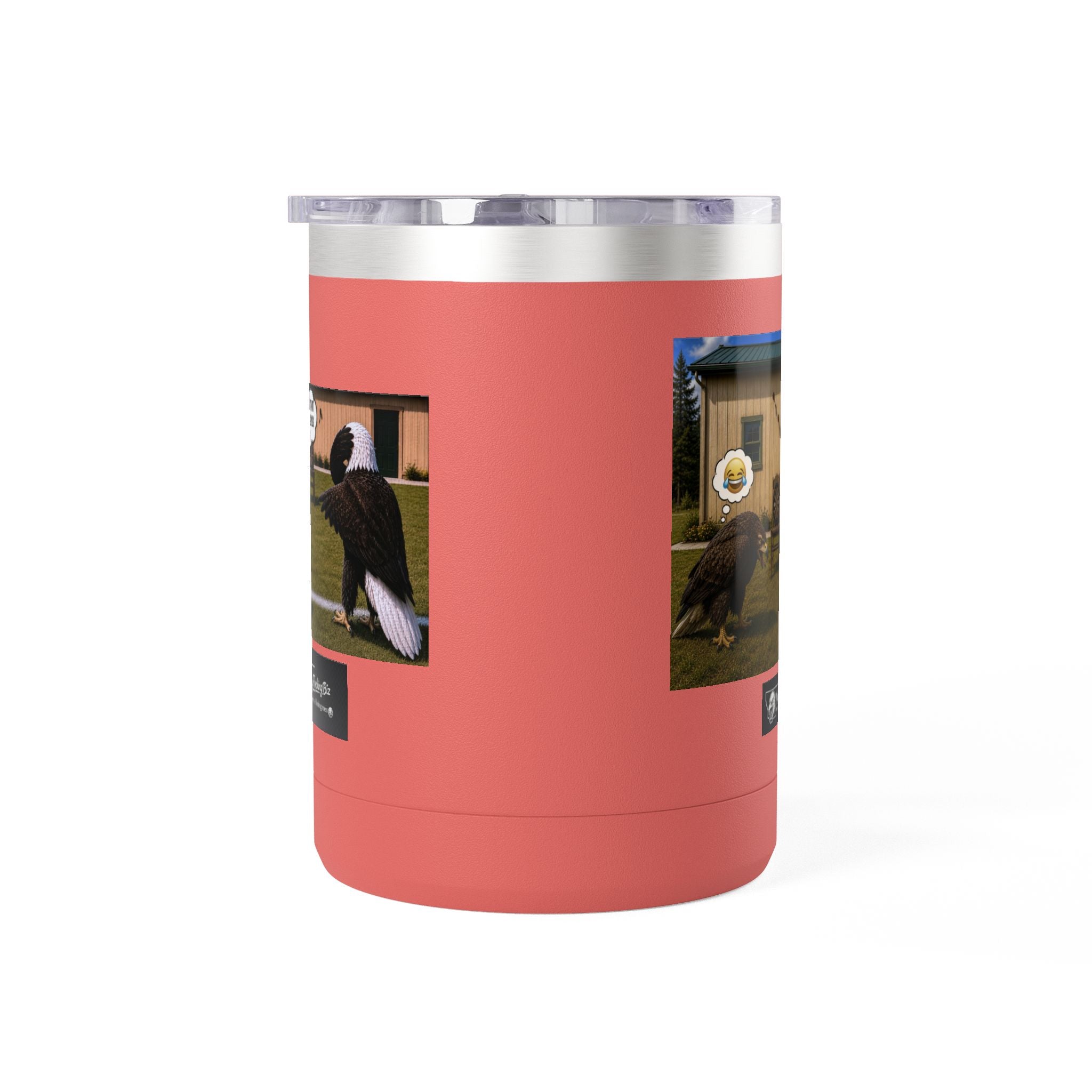 15oz Funny Turkey Dartboard Coffee Tumbler – "Well... at least my flocking darts are in a row"