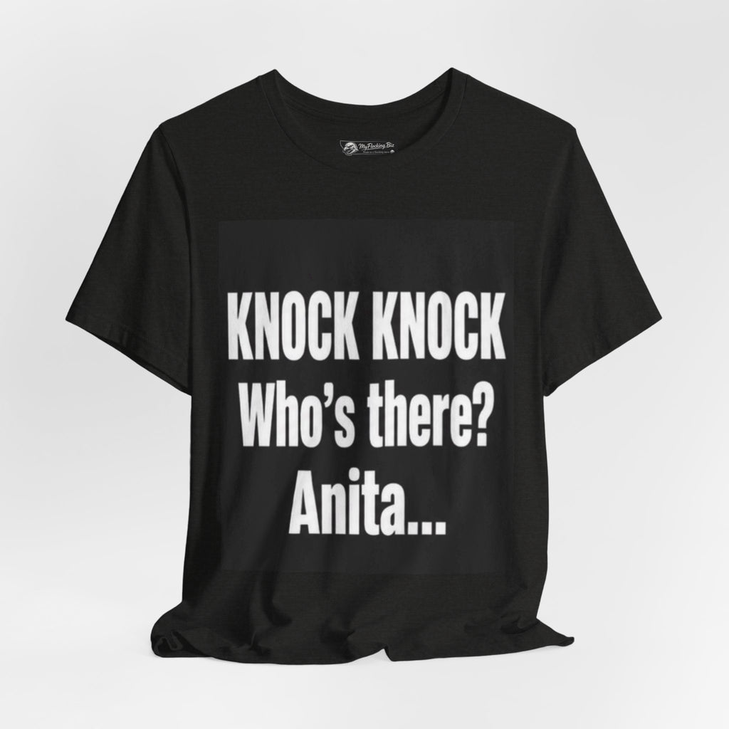 Flocking Knock Knock Who's There Anita… Tee — Funny 'I Need a Flocking Maid' Graphic T-Shirt