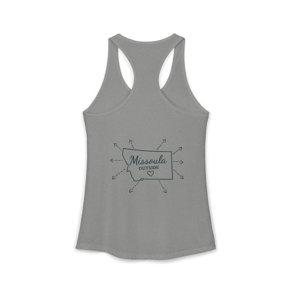 Directions for those seeking Missoula that need to be lost! Women's Ideal Racerback Tank