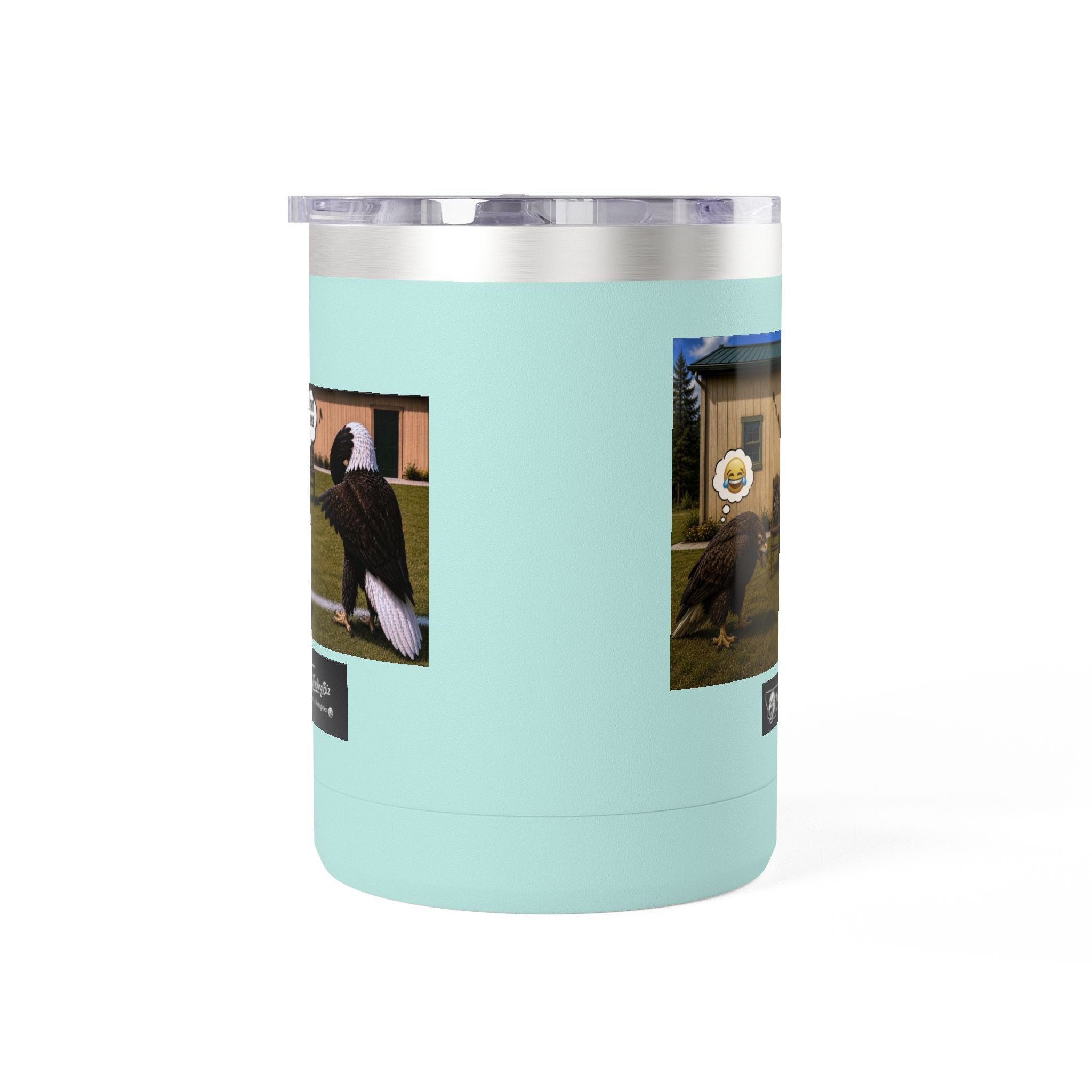 15oz Funny Turkey Dartboard Coffee Tumbler – "Well... at least my flocking darts are in a row"