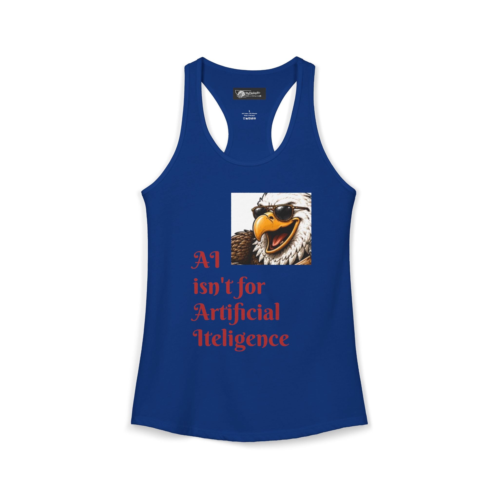 AI now has two E x p l o r a t i v e meanings as explained on this Women's Ideal Racerback Tank