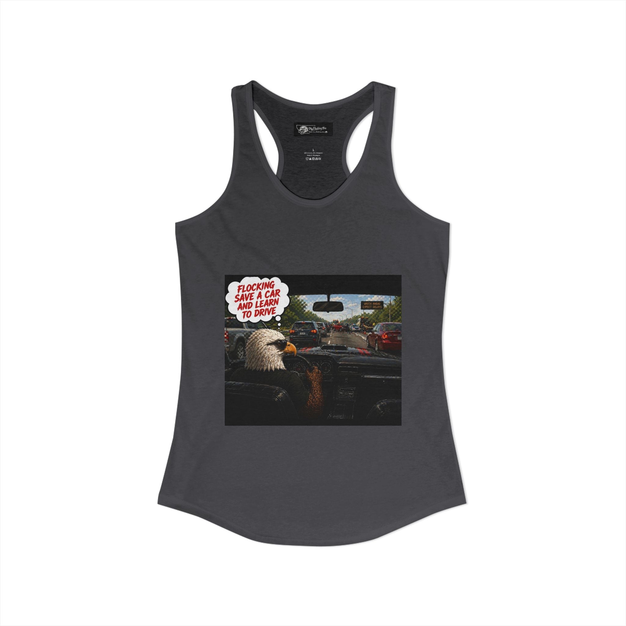 Learn to drive Save a Car Women's Ideal Racer back Tank