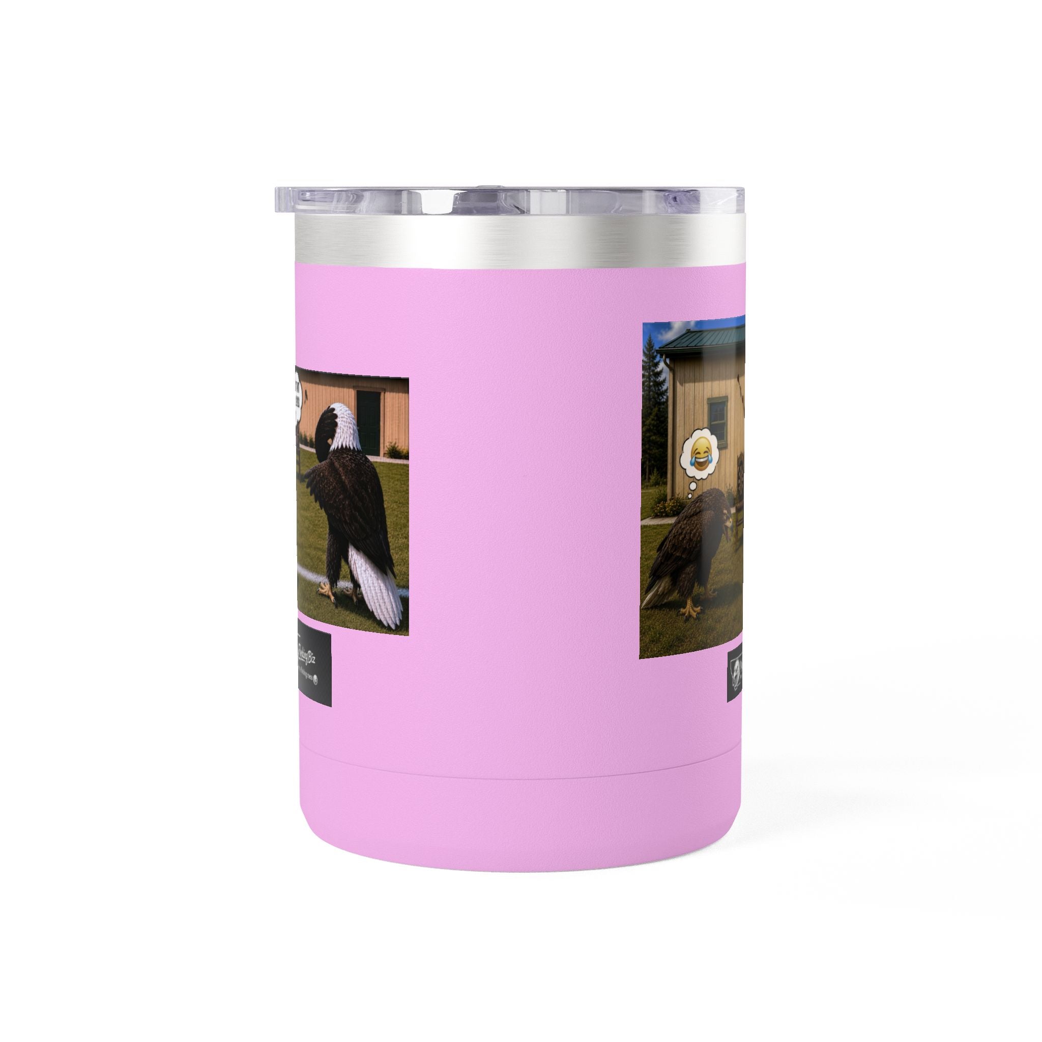 15oz Funny Turkey Dartboard Coffee Tumbler – "Well... at least my flocking darts are in a row"