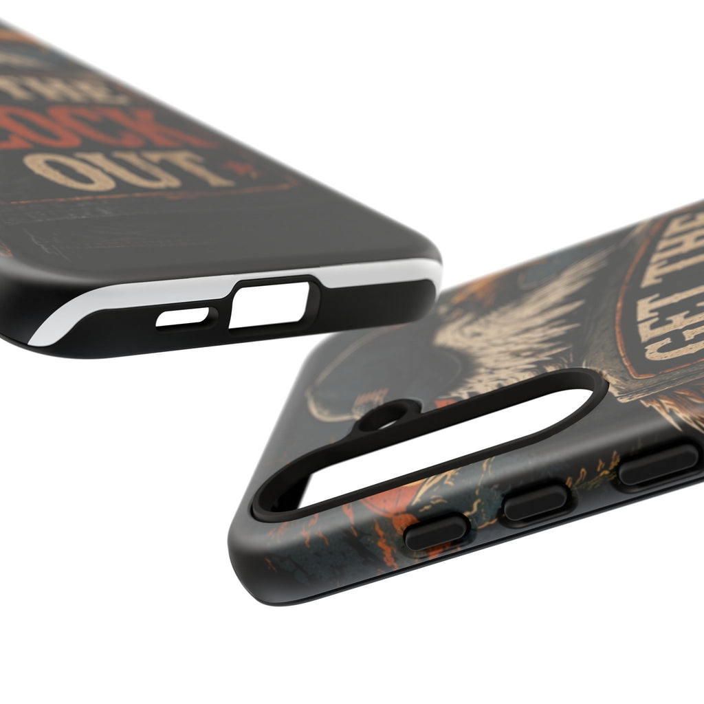 Phone Case — 'Get the Flock Out' Eagle Design Rugged Protective Cover