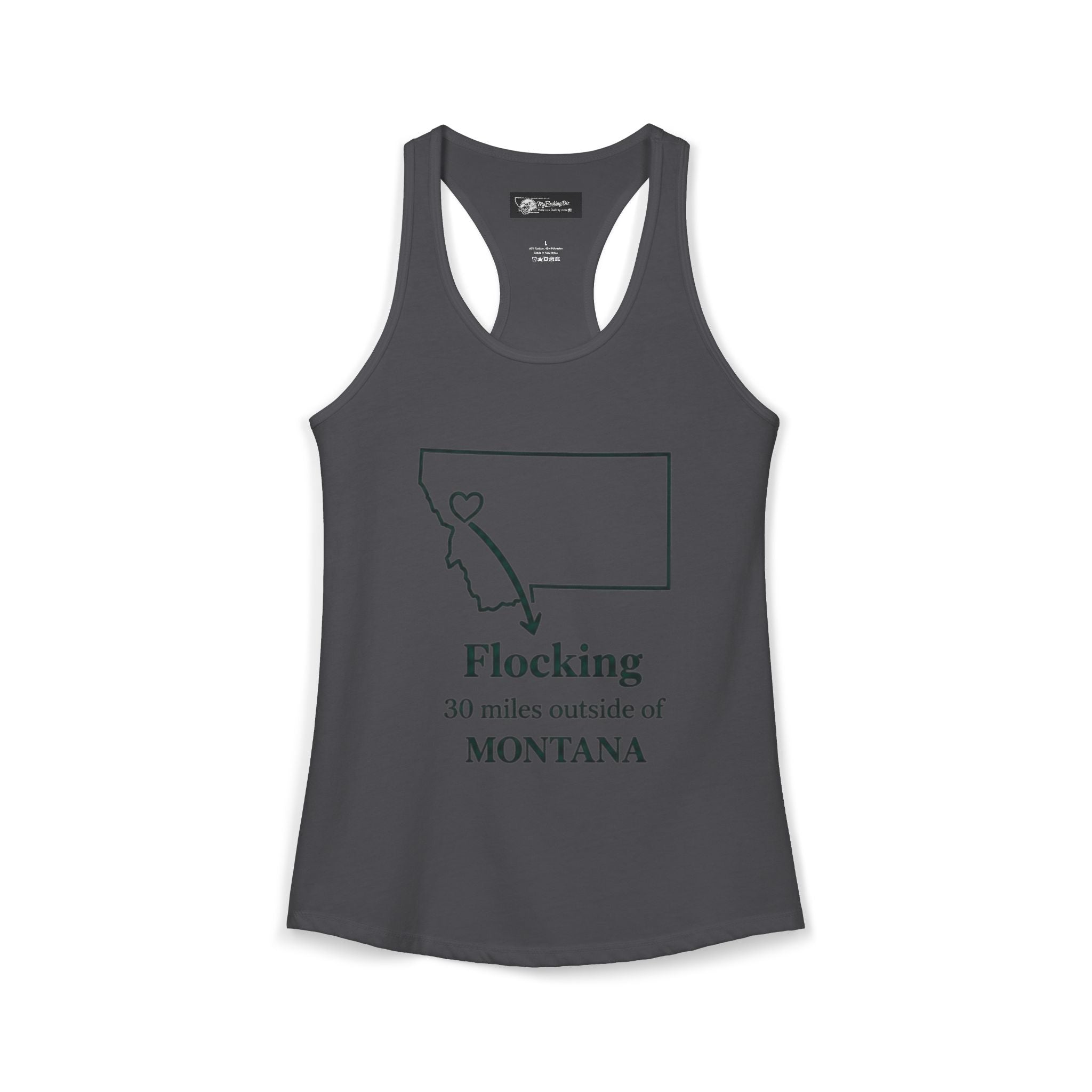 Say it loud and proud without words but the shirts speak for you with this women's ideal racerback tank