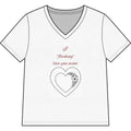 Say Happy Mother's Day with this Heart Tee with flowers that will not wilt — "A Mother's Love is Forever" V‑Neck