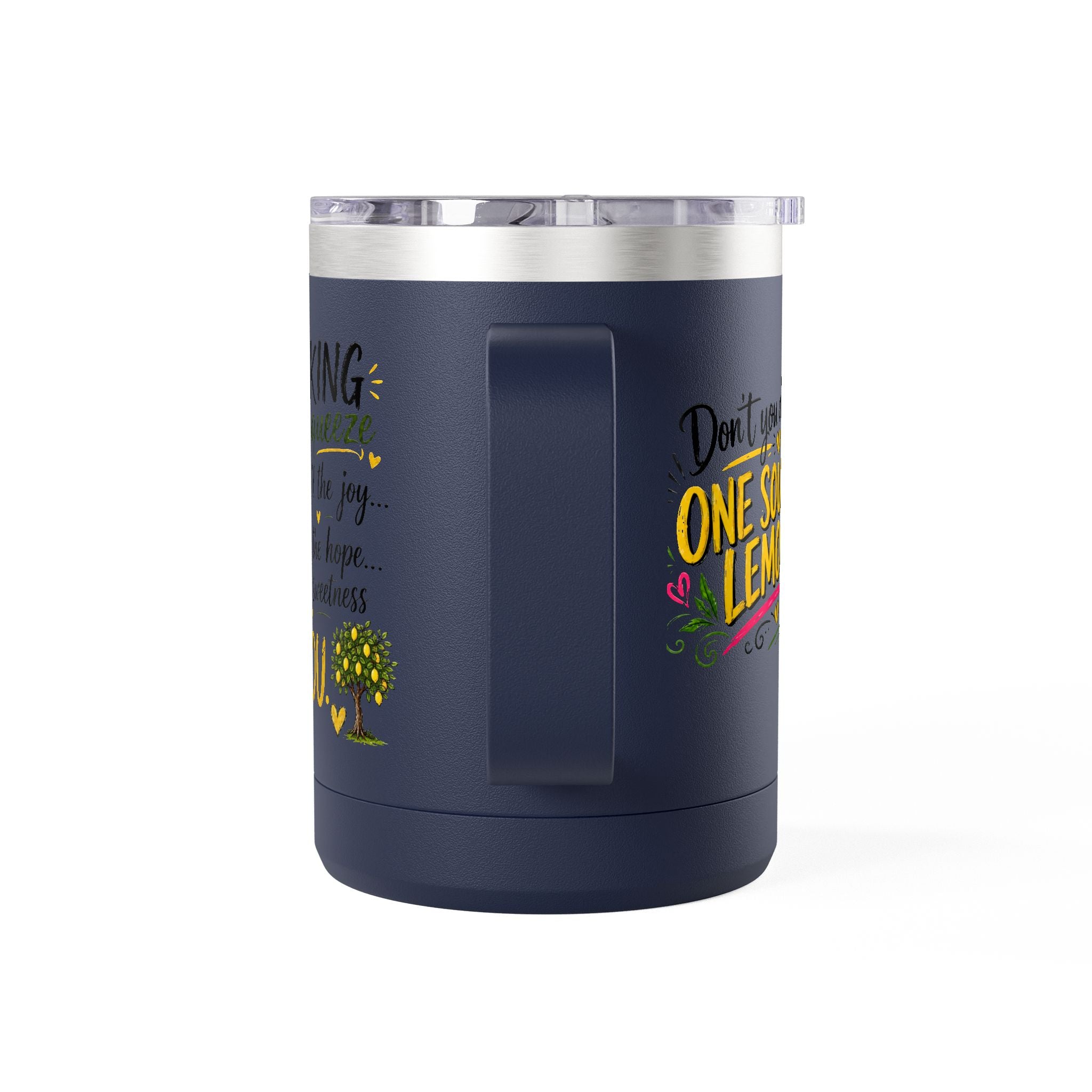 Flocking Squeeze Lemon 15oz Tumbler Mug