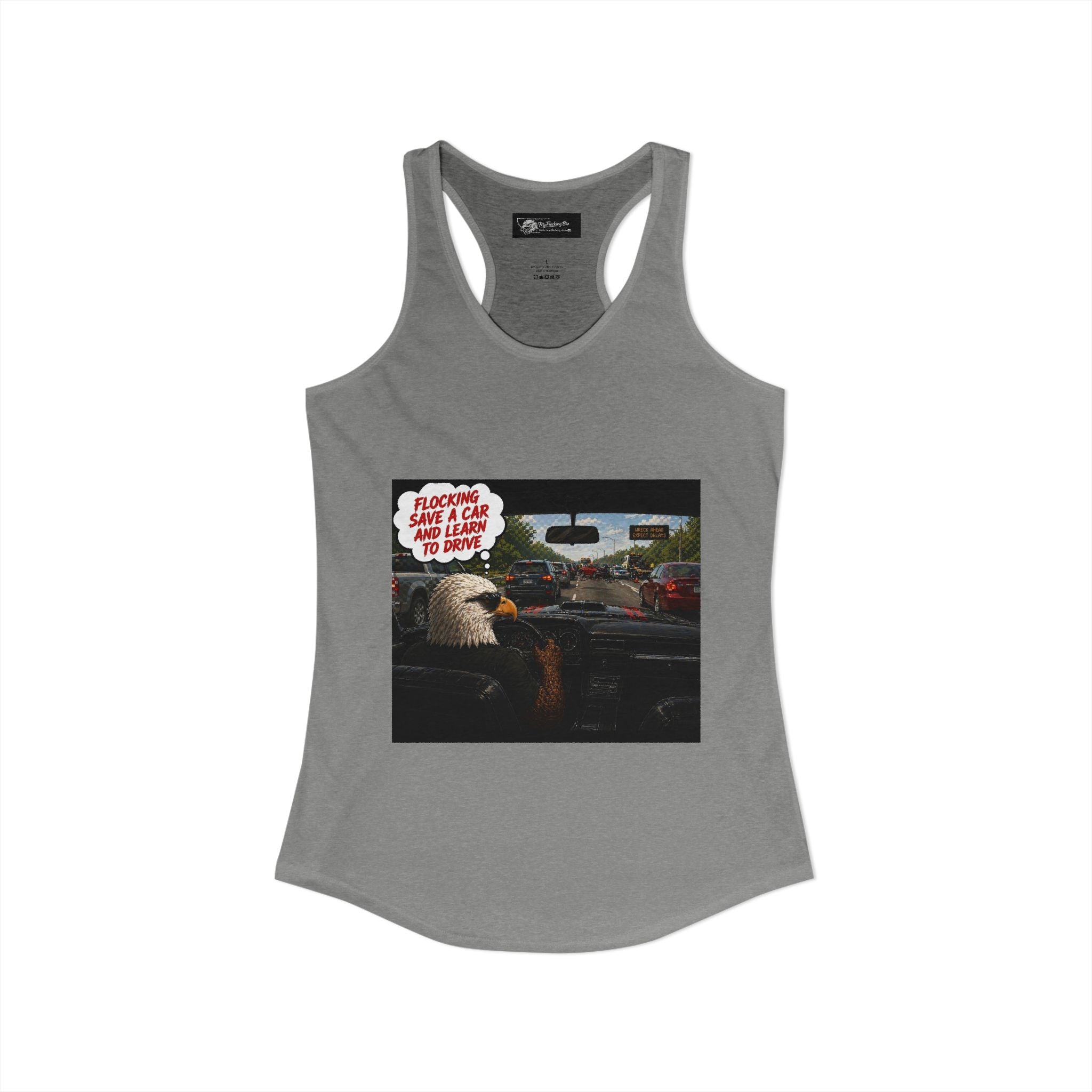 Learn to drive Save a Car Women's Ideal Racer back Tank