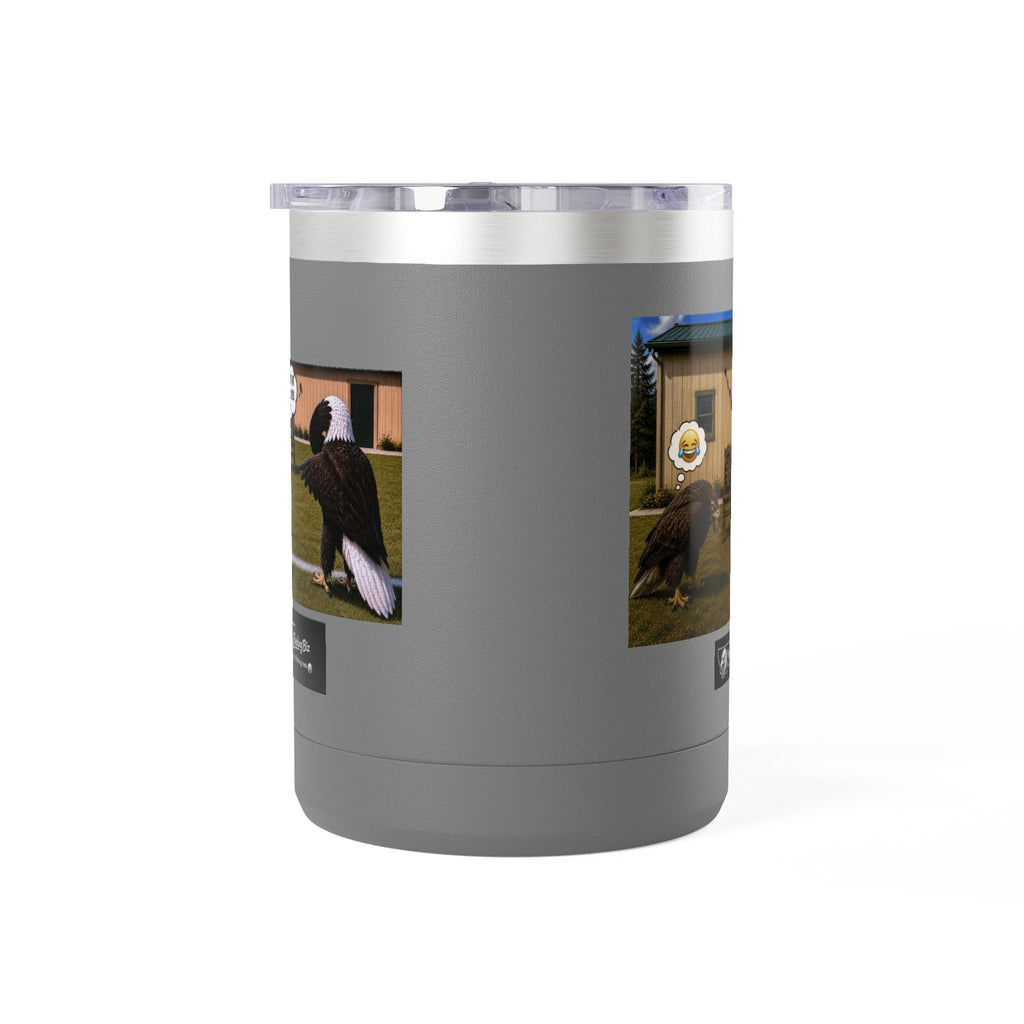 15oz Funny Turkey Dartboard Coffee Tumbler – "Well... at least my flocking darts are in a row"