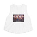 Independence Day Fireworks Crop Top — Cute Family Gnome "Happy Independence Day" Graphic