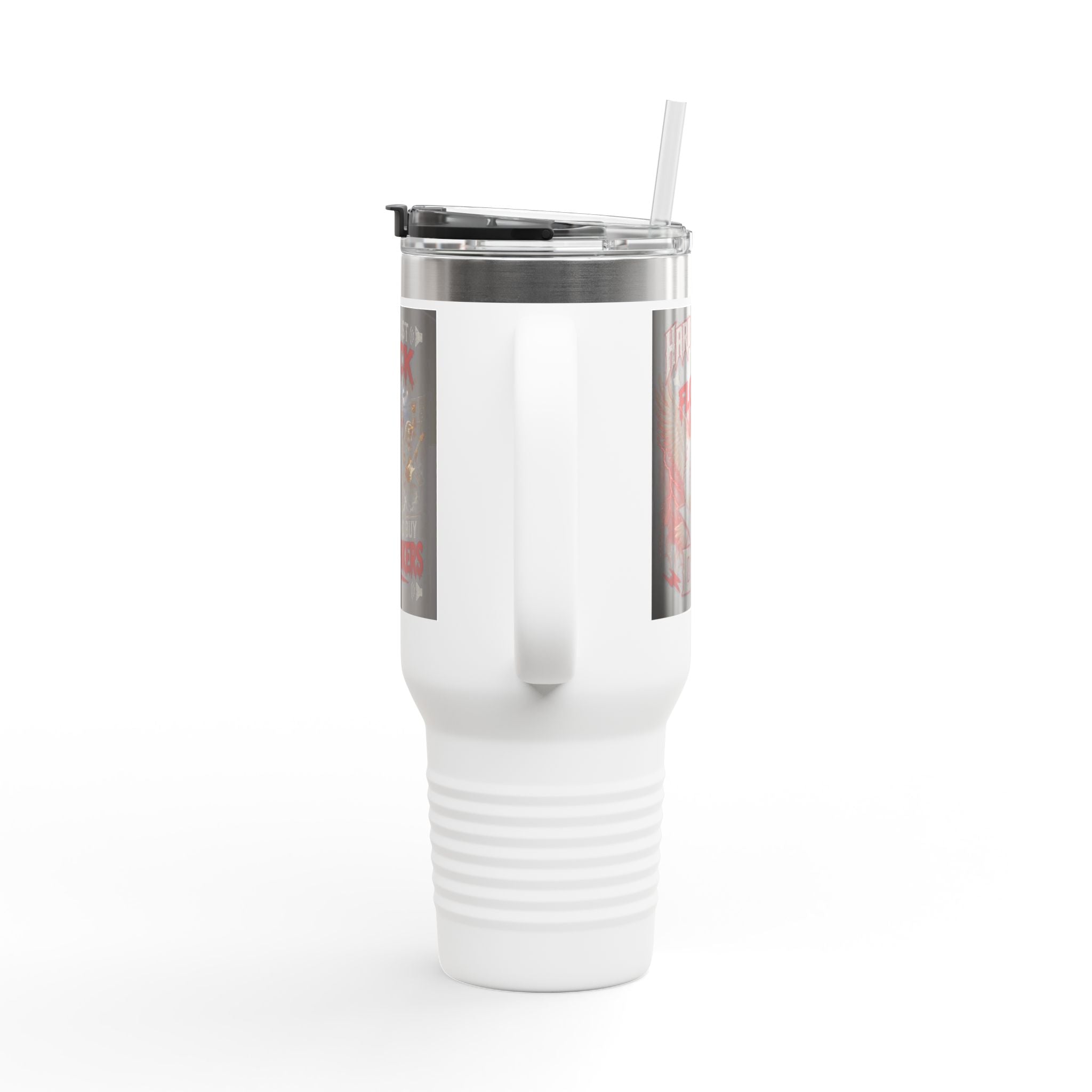 40oz Insulated Travel Mug — “They Just Flock Together and Buy New Speakers” Music Lover Tumbler
