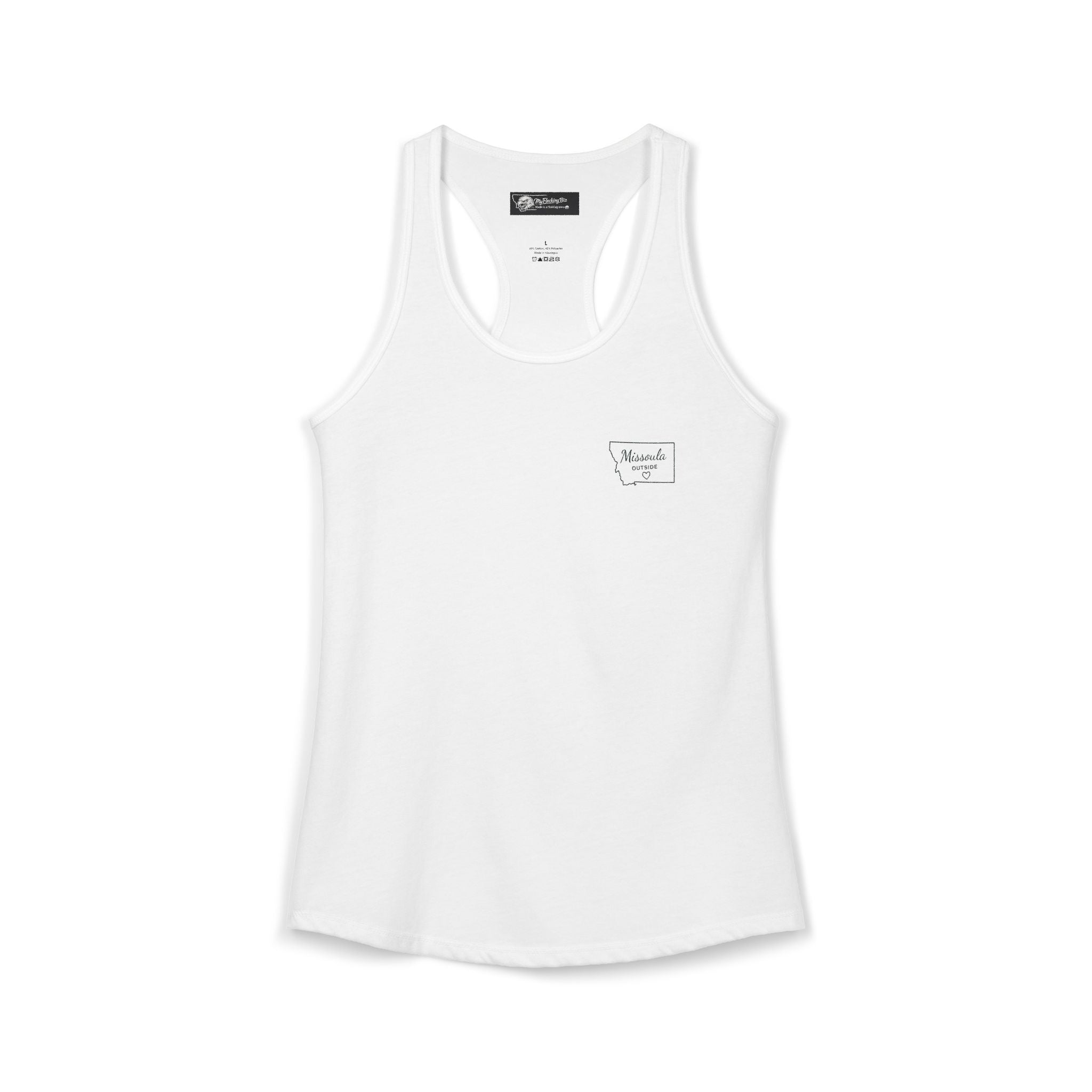 With this women's tank top you can tell tourists where to actually find Missoula ha ha when you wear this Ideal Racerback Tank