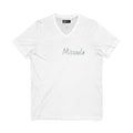 Missoula Montana V-Neck Tee — 'Missoula 30 miles outside <- Montana' Casual City Pride Shirt