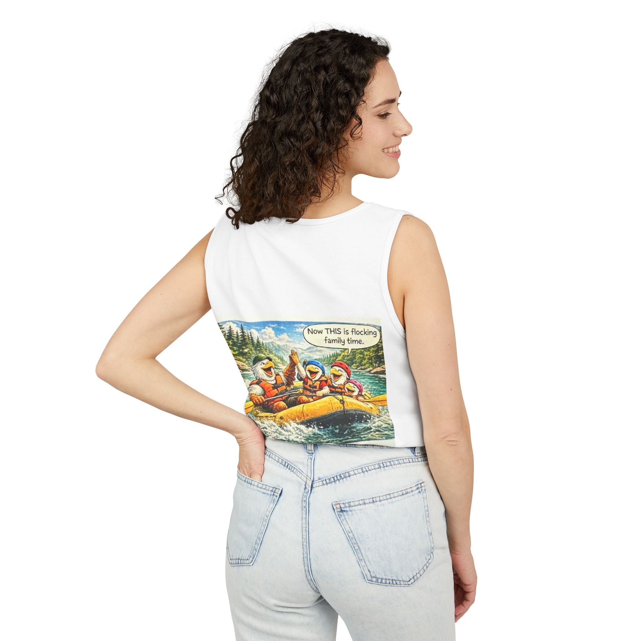 Rafting Family Tank Top — "Now THIS is f*cking family time" Graphic Tank