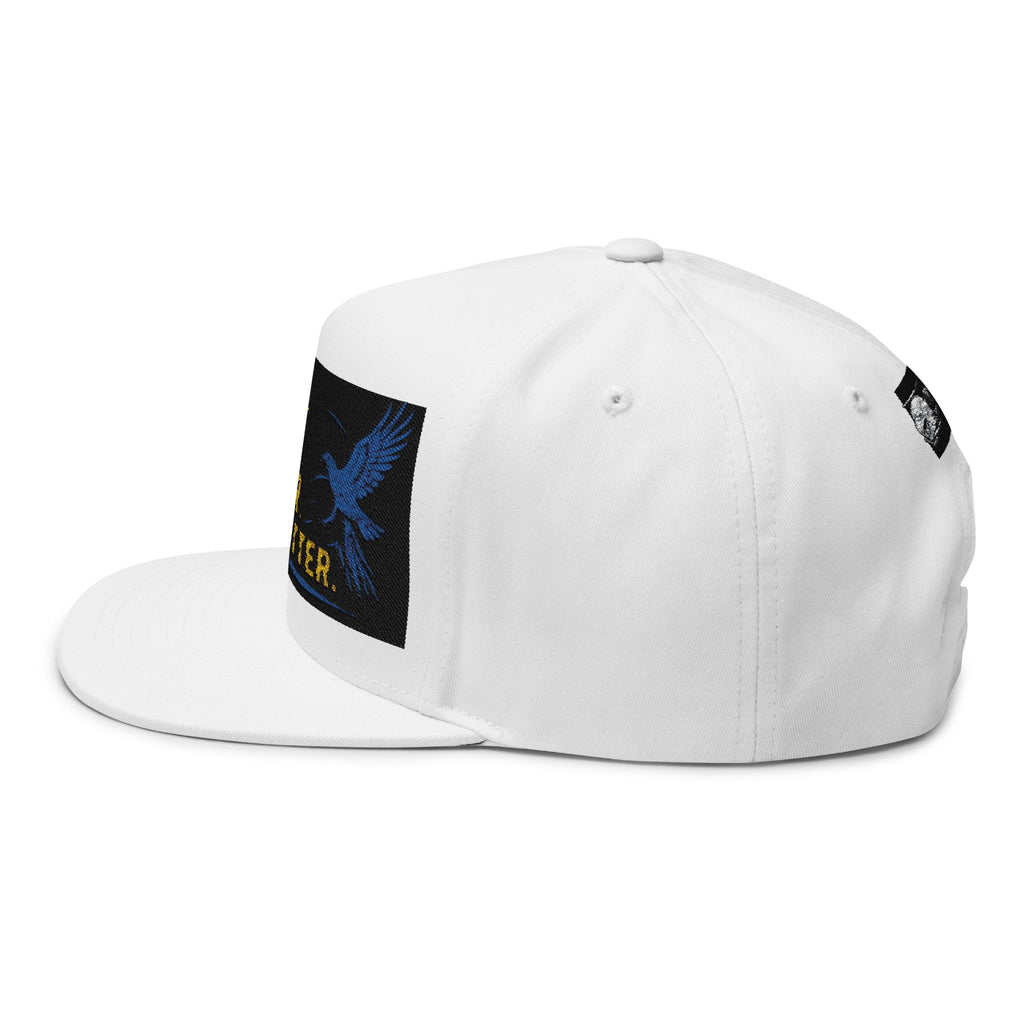 Veteran Warrior Survivor Embroidered Flat Bill Cap – "I’m No Quitter"