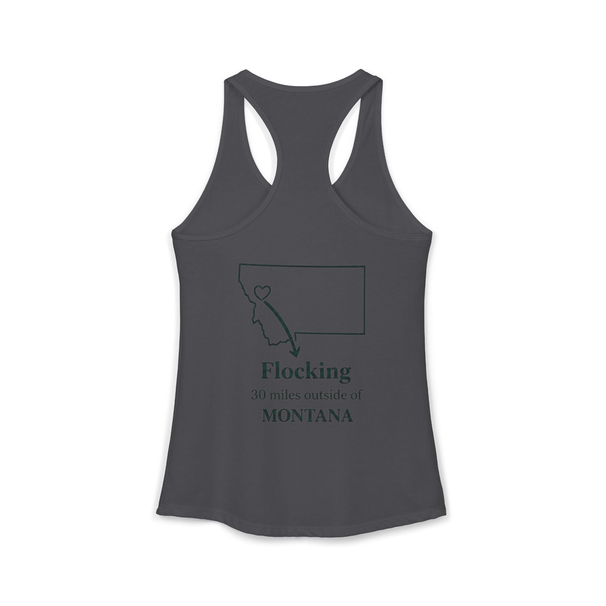 With this women's tank top you can tell tourists where to actually find Missoula ha ha when you wear this Ideal Racerback Tank