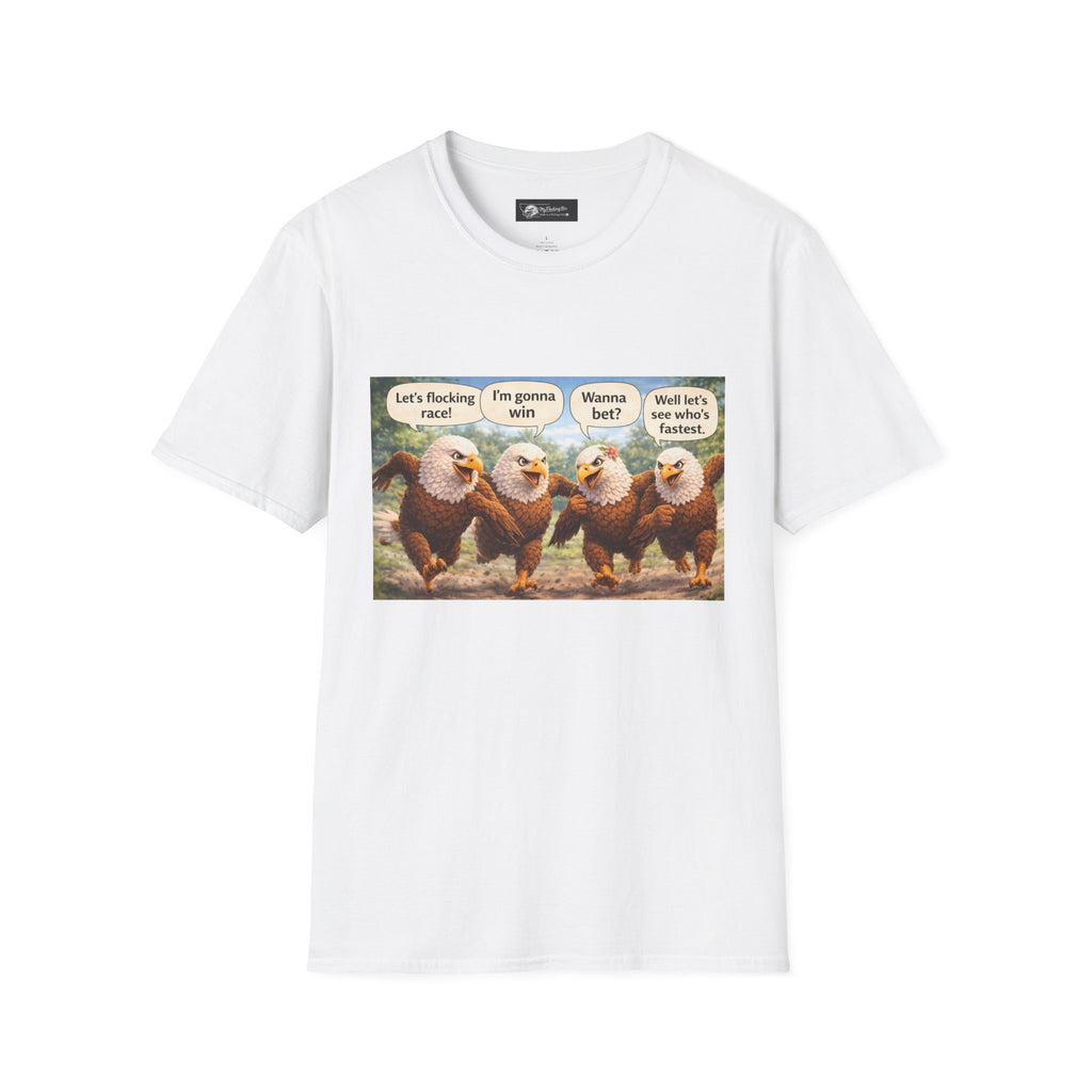 Patriotic Eagle Meme T-Shirt — Funny Talking Eagles Graphic Tee