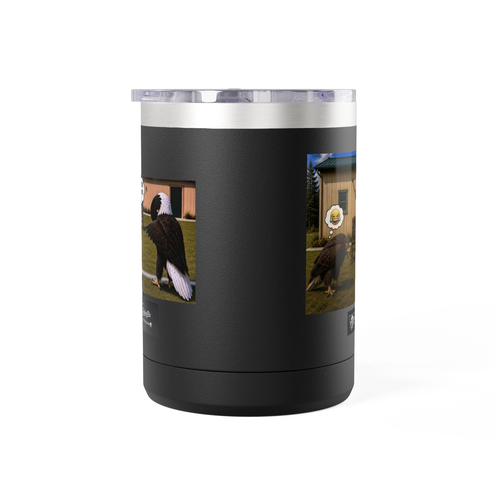 15oz Funny Turkey Dartboard Coffee Tumbler – "Well... at least my flocking darts are in a row"
