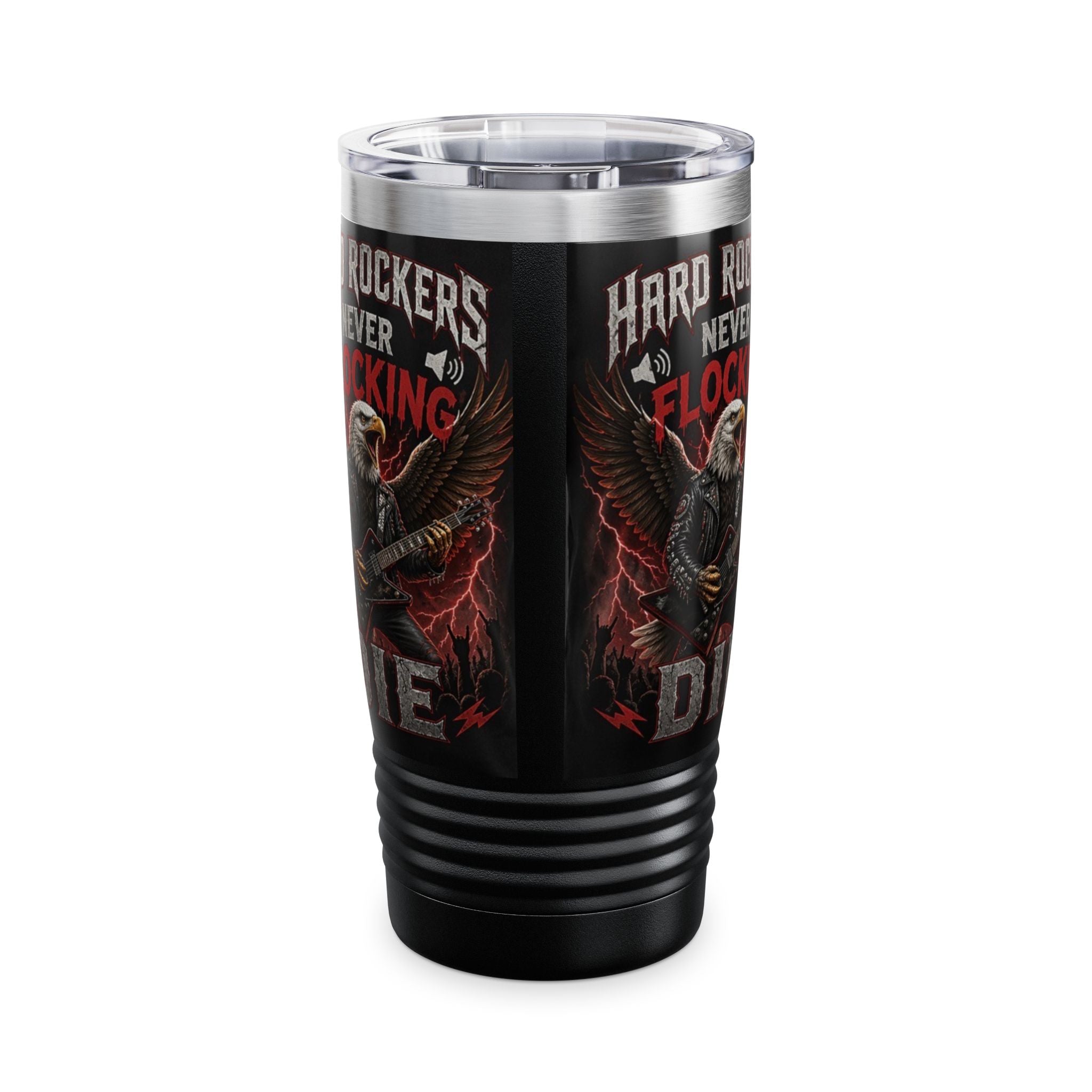 Rock Band Eagle 20oz Tumbler – "They Just Flock Together" Concert Travel Mug