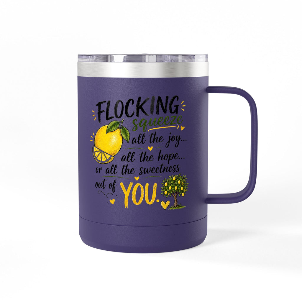 Flocking Squeeze Lemon 15oz Tumbler Mug