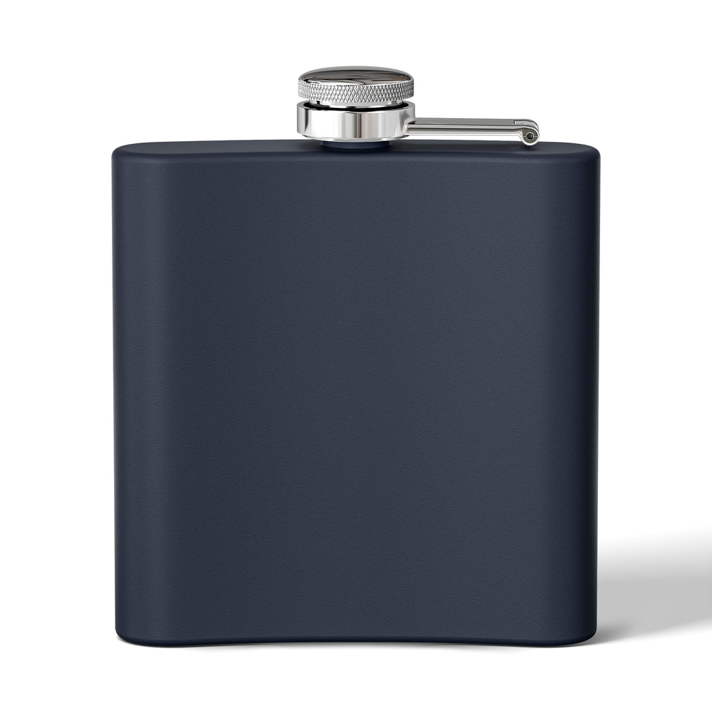 Flask — "Old Rockers Never Flocking Die" 6oz Stainless Steel Hip Flask