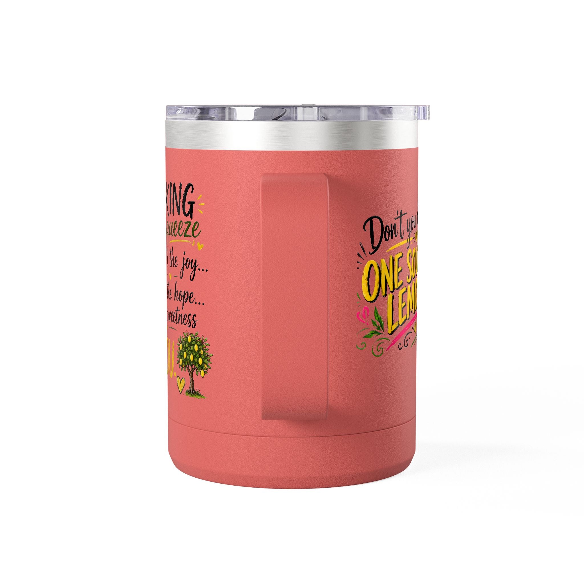 Flocking Squeeze Lemon 15oz Tumbler Mug