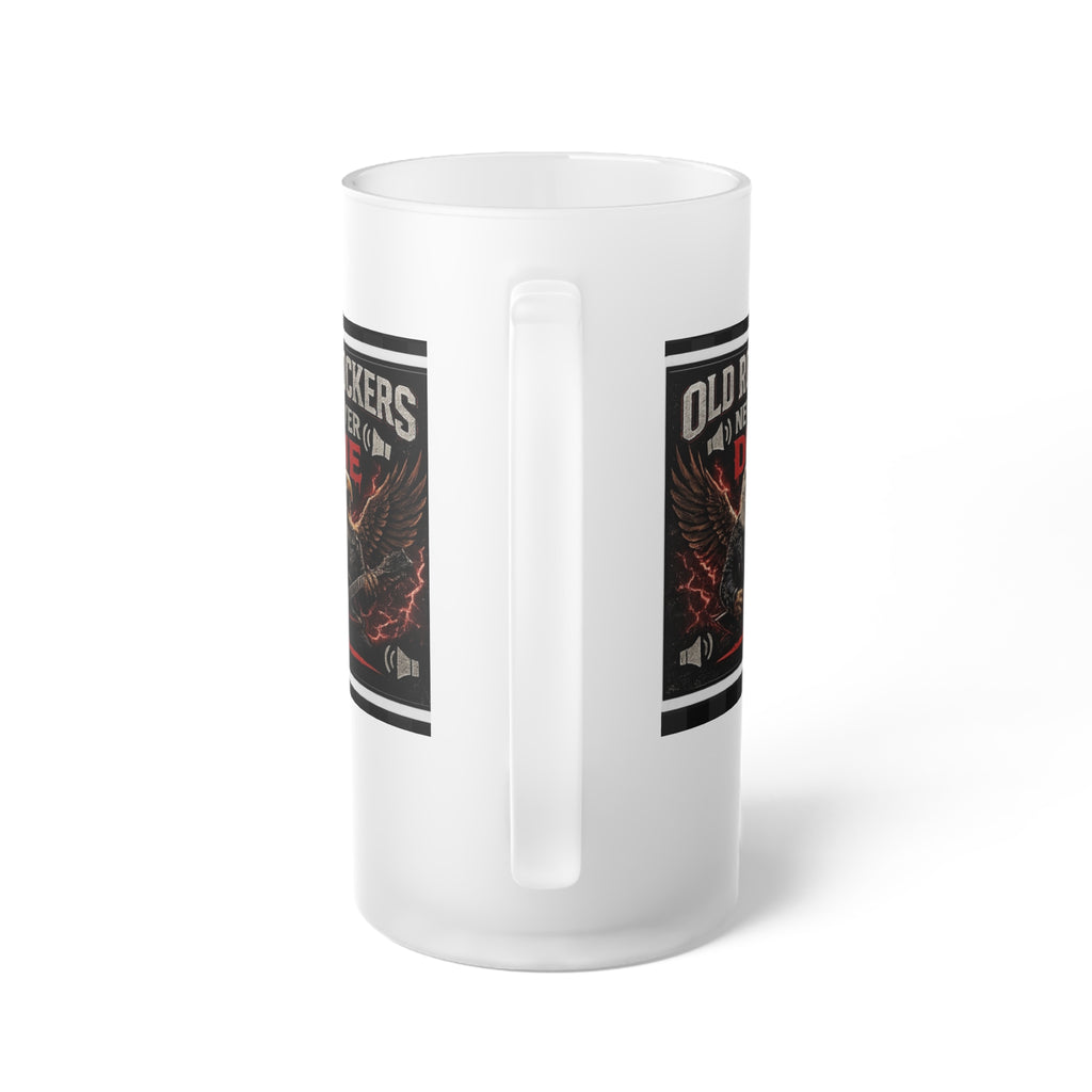Frosted Glass Beer Mug — “They Just Flock Together” Funny Speaker Enthusiast Gift
