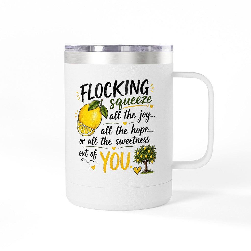 Flocking Squeeze Lemon 15oz Tumbler Mug