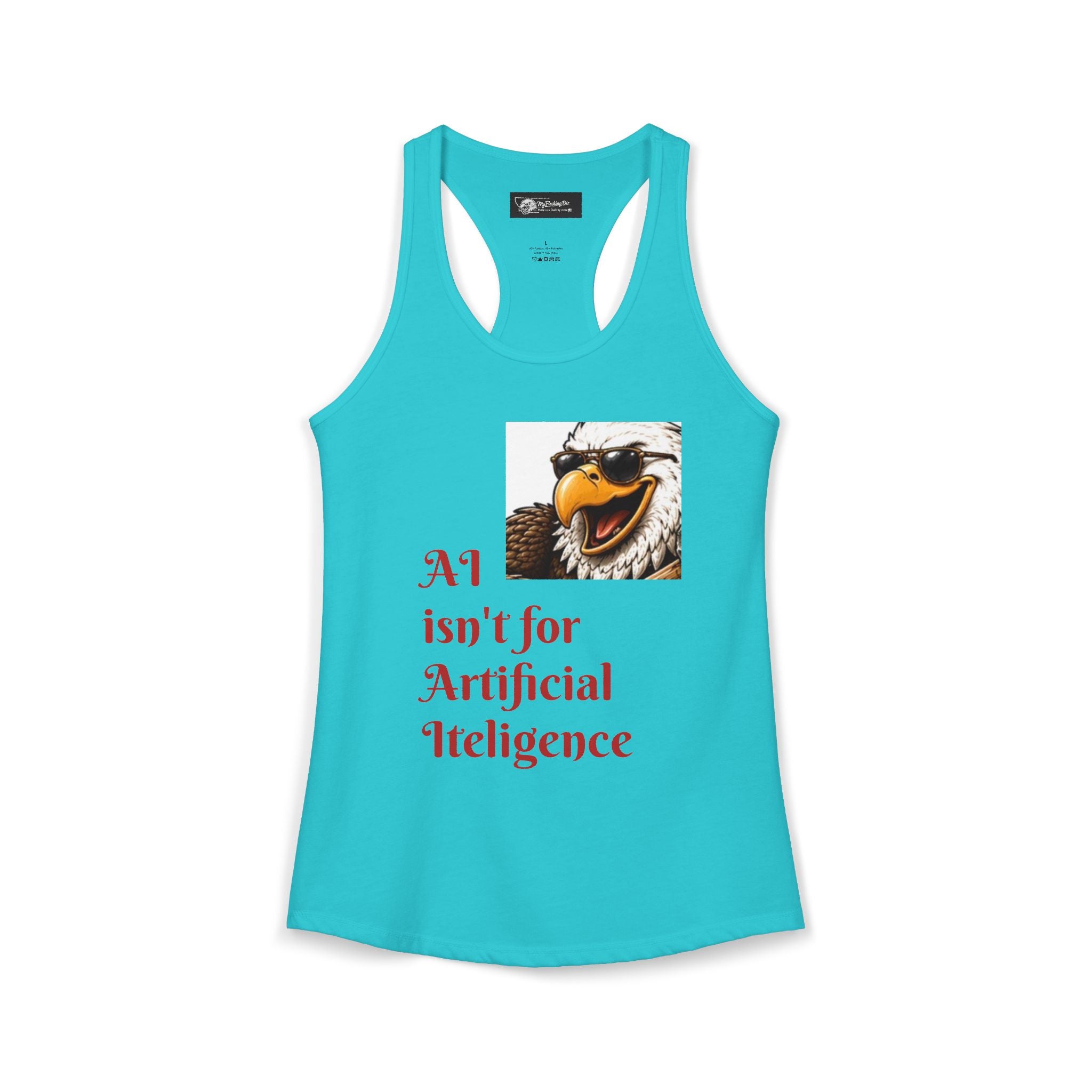 AI now has two E x p l o r a t i v e meanings as explained on this Women's Ideal Racerback Tank