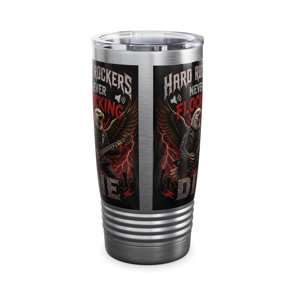 Rock Band Eagle 20oz Tumbler – "They Just Flock Together" Concert Travel Mug