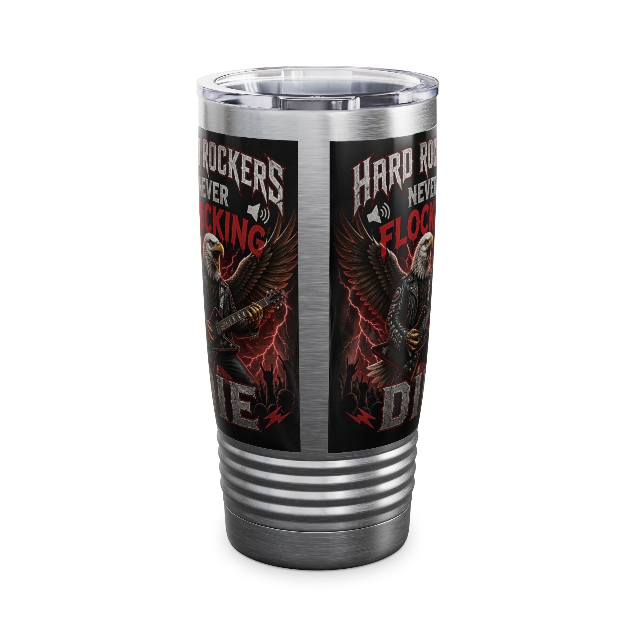 Rock Band Eagle 20oz Tumbler – "They Just Flock Together" Concert Travel Mug